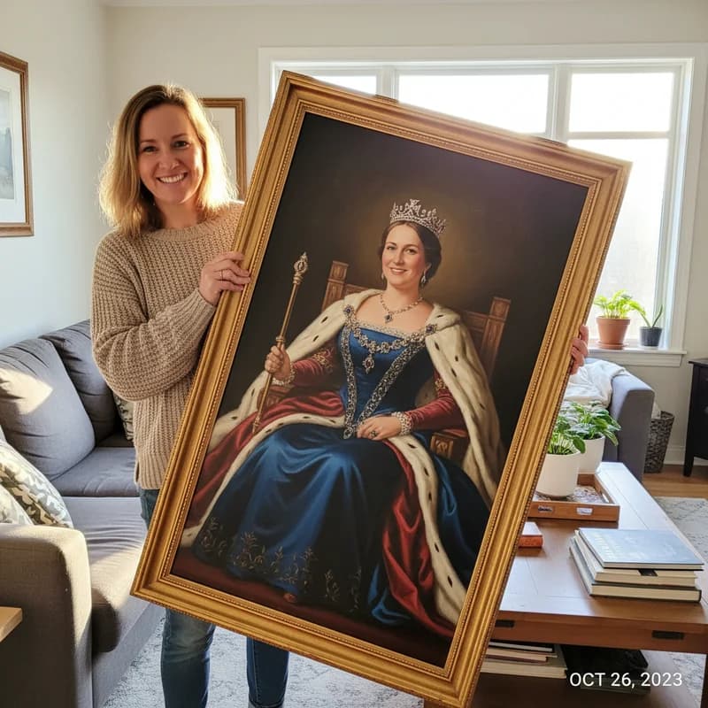 Sarah M. with their MemoPaint canvas