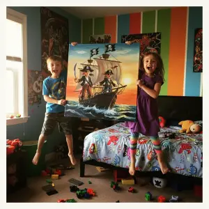 The Thompson Family's portrait